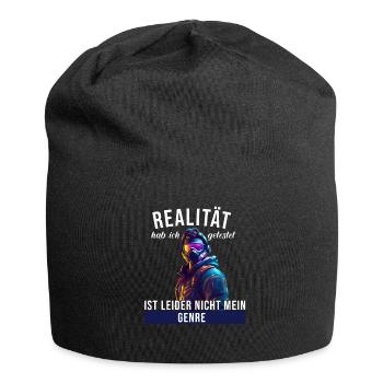 Realität hab ich getestet Leider nicht mein Genre - Jersey-Beanie - Schwarz - Vorne