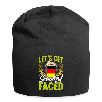Cuisine allemande Faisons face à Schnitzel Allemand - Bonnet en jersey - noir - Devant