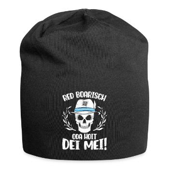 Bayerisch Red Boarisch oda Hoit dei Mei! Bayern - Jersey-Beanie - Schwarz - Vorne