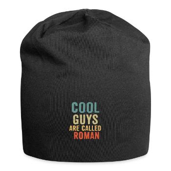 Les mecs cool s’appellent Roman - Bonnet en jersey - noir - Devant