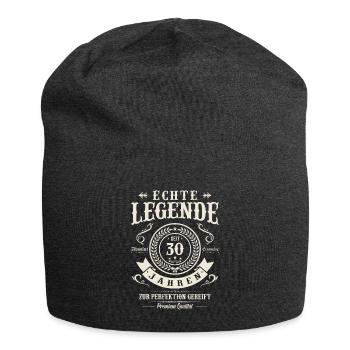 30 Jahre Meisterwerk - Jersey-Beanie - Anthrazit - Vorne