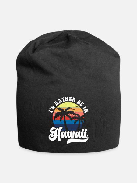 Hawaï - Bonnet en jersey - noir