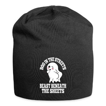 Boo In The Streets Beast Beneath Sheets Playful - Jersey Beanie - black - Front