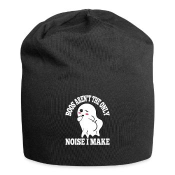 Boos Aren't The Only Noise I Make Witty Playful - Jersey Beanie - black - Front