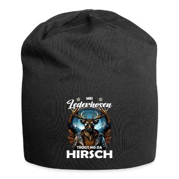 Mei Lederhosn trogt no da Hirsch Trachten - Bonnet en jersey - noir - Devant