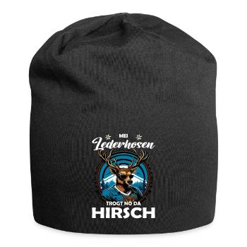 Mei Lederhosn trogt no da Hirsch Trachten - Bonnet en jersey - noir - Devant