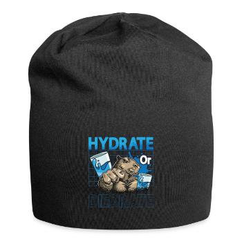 Capybara Hydrate Or Diedrate Rodent Capybara Lover - Jersey Beanie - black - Front