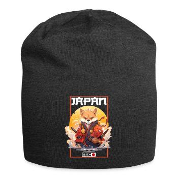 Asia Corki Japanese Samurai Samurai - Jersey Beanie - charcoal grey - Front
