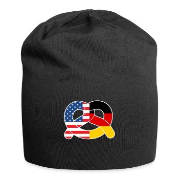 Deutsche Brezeln Amerika Pretzel Bayerisches - Jersey-Beanie - Schwarz - Vorne