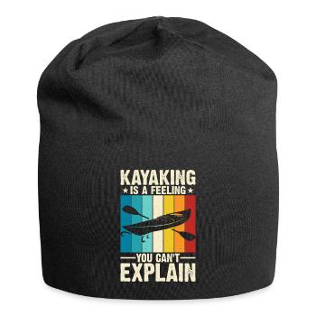 Kayak Kayaker Kayaker - Jersey Beanie - black - Front