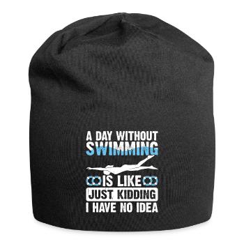 Swimming Float - Jersey Beanie - black - Front