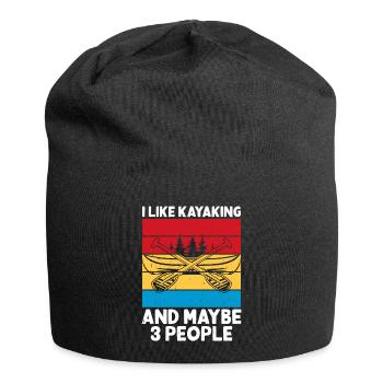 Kayak Kayaker Kayaker - Jersey Beanie - black - Front