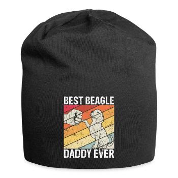 Beagle Dog Dog Daddy Dog Lover Gift Dog - Jersey Beanie - black - Front