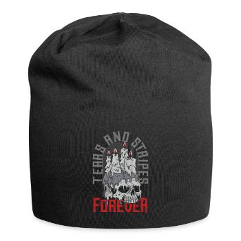 Emoticon Emo Tears and Stripes Forever Emocore - Jersey-Beanie - Schwarz - Vorne