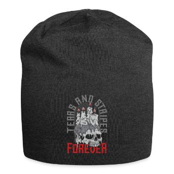 Emoticon Emo Tears and Stripes Forever Emocore - Jersey-Beanie - Anthrazit - Vorne