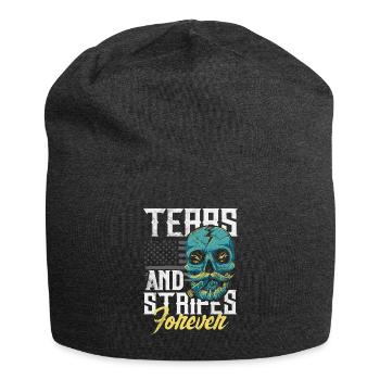 Emoticon Emo Tears and Stripes Forever Emocore - Jersey-Beanie - Anthrazit - Vorne