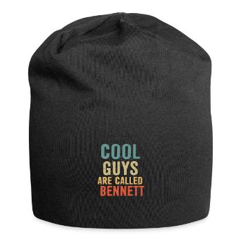 Cool guys are called Bennett - Jersey Beanie - black - Front