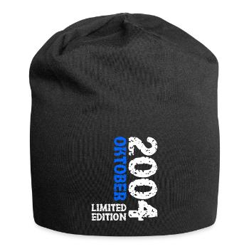 2004 Oktober Limited Edition 19. Geburtstag Deko - Jersey-Beanie - Schwarz - Vorne