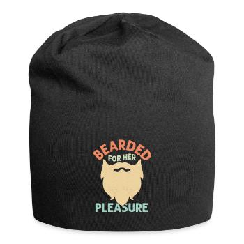 Barbu pour son plaisir Visage Cheveux Barbu Homme - Bonnet en jersey - noir - Devant