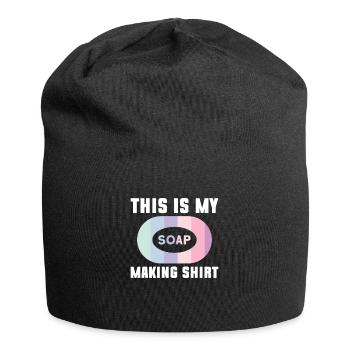 soap soap making soap maker soap boiler - Jersey Beanie - black - Front