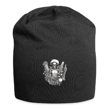 Gärtnerin Gartenpflanzen Vegetarier-Gärtner - Jersey-Beanie - Schwarz - Vorne