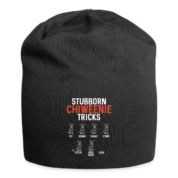 Chiweenie Chien - Bonnet en jersey - noir - Devant