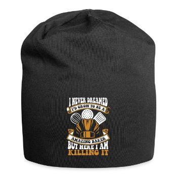 I Never Dreamed I'd Grow To Be A Pastry Chef - Jersey Beanie - black - Front