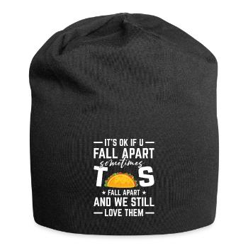 Tacos Fall Apart Cadeau Taco Tuesday Food - Bonnet en jersey - noir - Devant