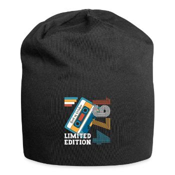49th Birthday October Vintage 1974 Cassette - Jersey Beanie - black - Front
