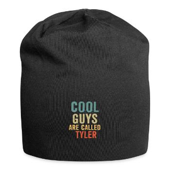 Cool guys are called Tyler - Jersey-Beanie - Schwarz - Vorne