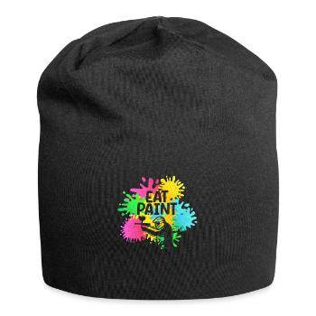Eat Paint Splatter Funny Paintball Lover - Jersey Beanie - black - Front