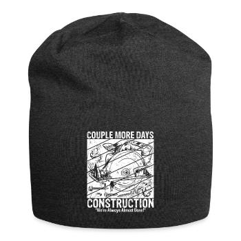 Construction Construction Site Construction Worker Building Family Roof - Jersey Beanie - charcoal grey - Front