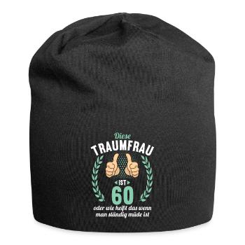 Diese Traumfrau ist 60 Jahre 60 Geburtstag - Jersey-Beanie - Schwarz - Vorne