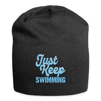 Schwimmen Schwimmer - Jersey-Beanie - Schwarz - Vorne