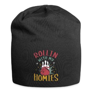 Rollin avec mon cadeau Homies Retro Bowling - Bonnet en jersey - noir - Devant