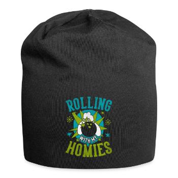 Rouler avec mon cadeau Homies Retro Bowling - Bonnet en jersey - noir - Devant