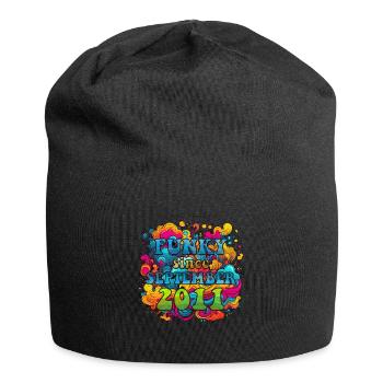Funky Birthday: Septembre 2011 - Psychadelic - Bonnet en jersey - noir - Devant