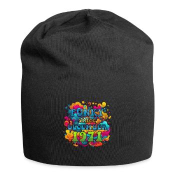 Funky Geburtstag: Dezember 1971 - Psychadelic - Jersey-Beanie - Schwarz - Vorne