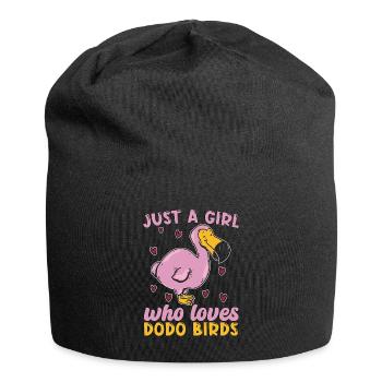 Dodo Bird Just A Girl Who Loves Flightless Birds - Jersey Beanie - black - Front
