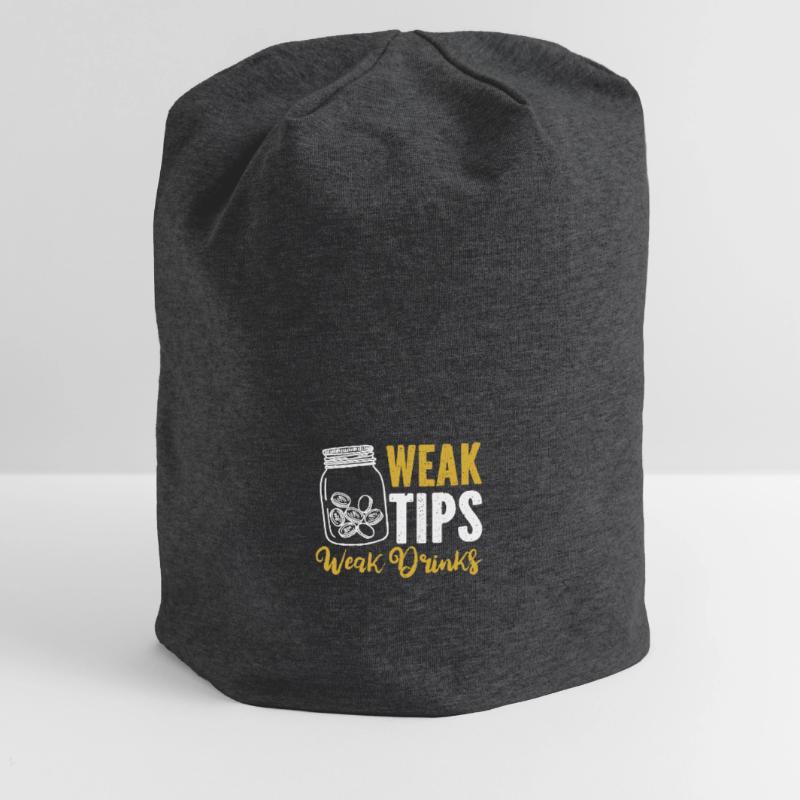 Weak Tips Weak Drinks Barmann Bartender Jersey-Beanie
