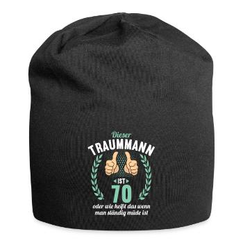 Dieser Traummann ist 70 Jahre 70 Geburtstag - Jersey-Beanie - Schwarz - Vorne