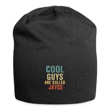 Les mecs cool s’appellent jayce - Bonnet en jersey - noir - Devant