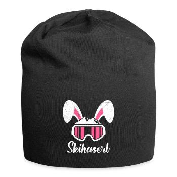Skihaserl Skihasen Shirt Skihasen Apres Party - Jersey-Beanie - Schwarz - Vorne