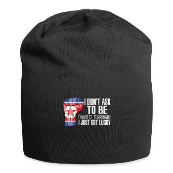 North Korean Pride North Korea Flag Grown North - Jersey Beanie - black - Front