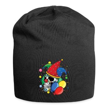 Dia De Los Muertos Creepy Clown Carnival Colorful - Jersey Beanie - black - Front
