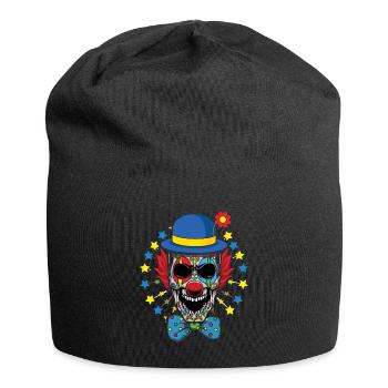 Fun Dia De Los Muertos Creepy Clown Carnival Scary - Jersey Beanie - black - Front