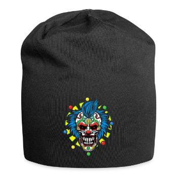 Dia De Los Muertos Creepy Clown Carnival Scary - Jersey Beanie - black - Front