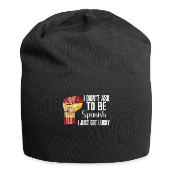 Spanischer Stolz Spanische Flagge Gewachsen - Jersey-Beanie - Schwarz - Vorne