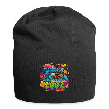 Funky Birthday: January 2002 - Psychadelic - Jersey Beanie - black - Front