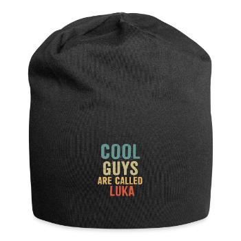Cool guys are called luka - Jersey-Beanie - Schwarz - Vorne